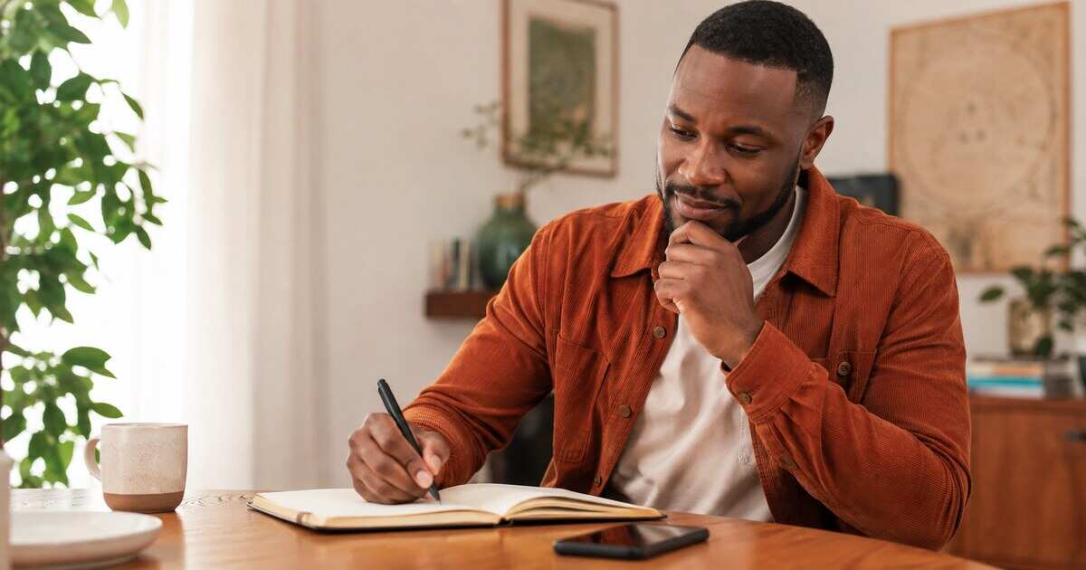 A person editing a dating profile bio on a phone